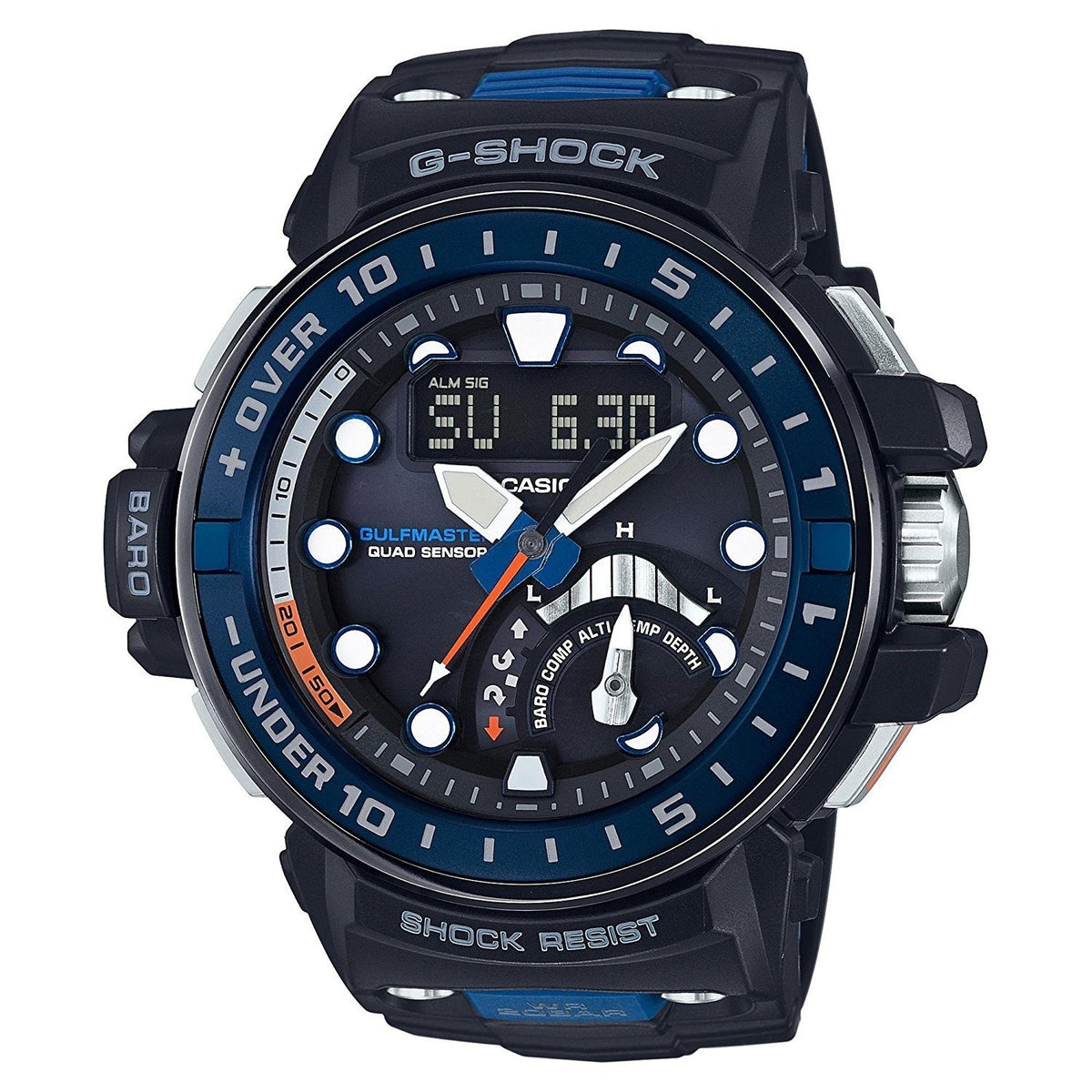 Casio Men&#39;s GWNQ1000-1A G-Shock Analog-Digital Blue Resin Watch