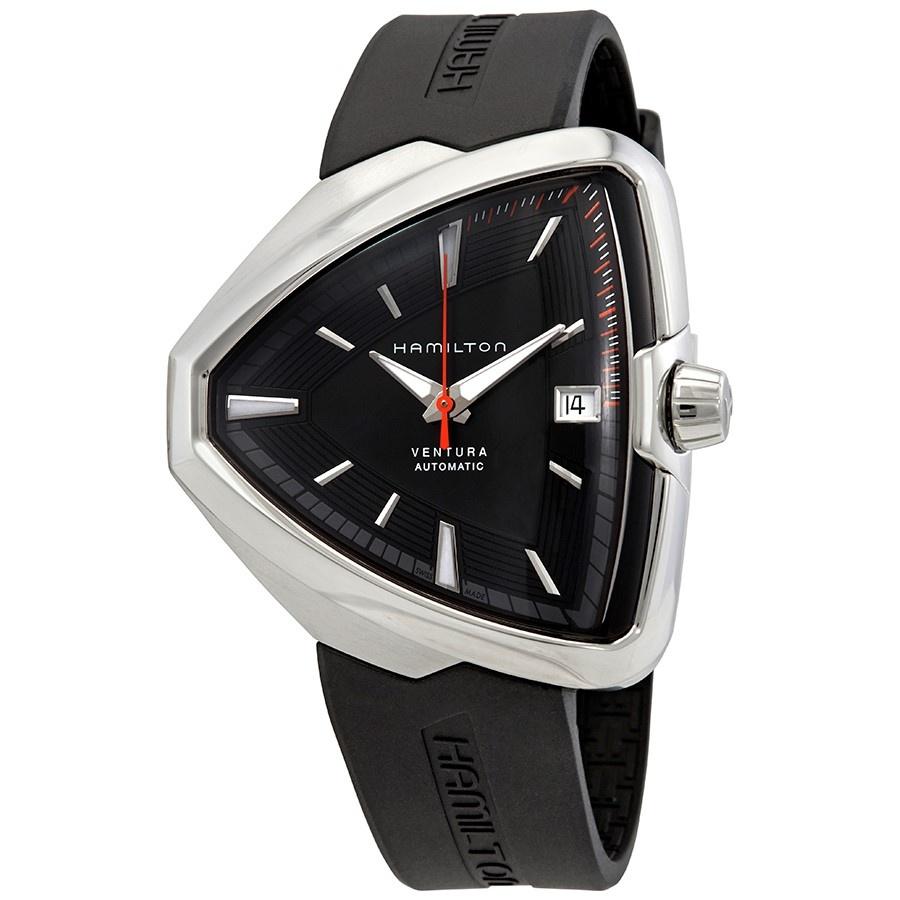 Hamilton Men&#39;s H24555331 Ventura Elvis80 Automatic Black Rubber Watch