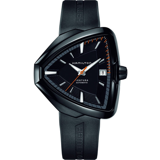 Hamilton Men's H24585331 Ventura Black Rubber Watch