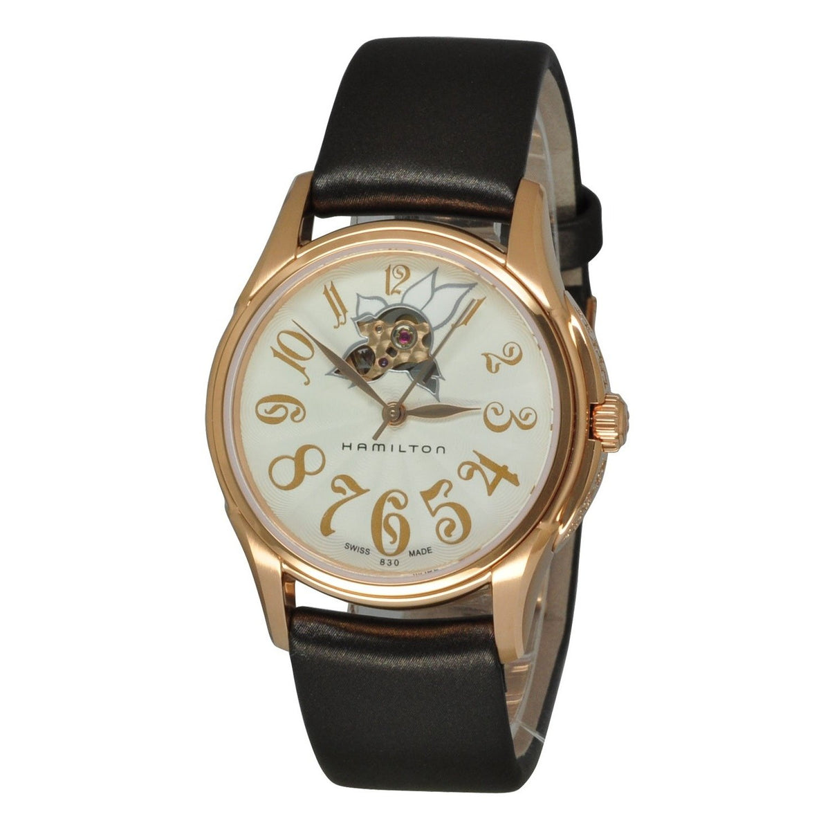 Hamilton Women's H32345483 Jazzmaster Brown Satin Watch