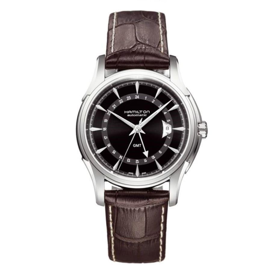 Hamilton Men&#39;s H32585531 Jazzmaster Chronograph Brown Leather Watch