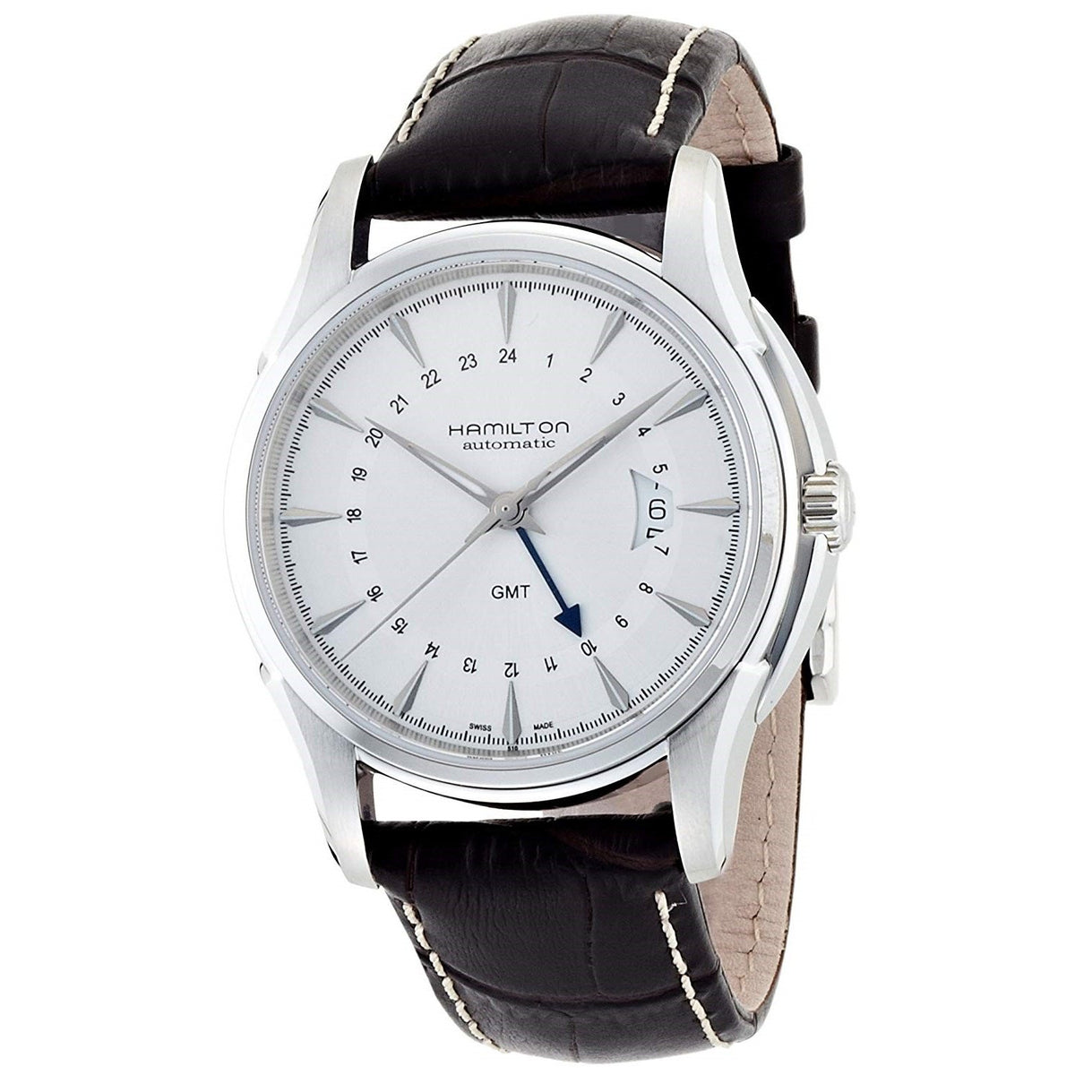 Hamilton Men&#39;s H32585551 Traveler GMT Automatic Brown Leather Watch