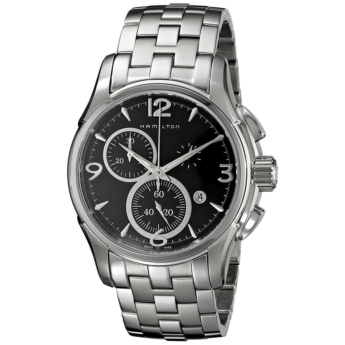 Hamilton Men&#39;s H32612135 Jazzmaster Chronograph Automatic Stainless Steel Watch