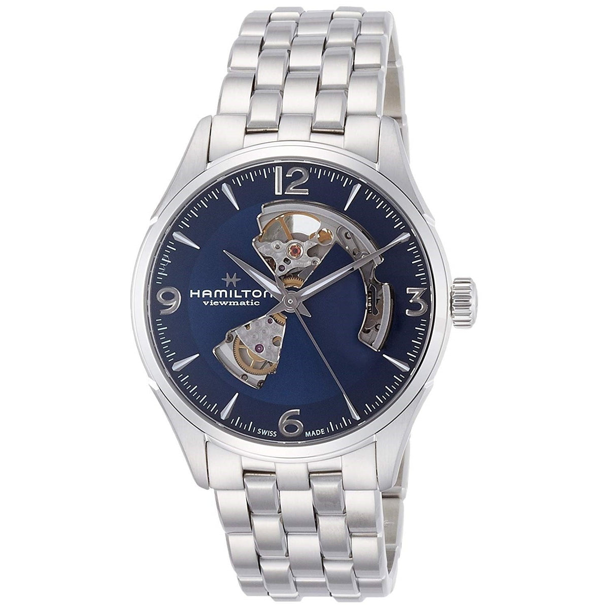 Hamilton Men&#39;s H32705141 Jazzmaster  Open Heart Automatic Stainless Steel Watch