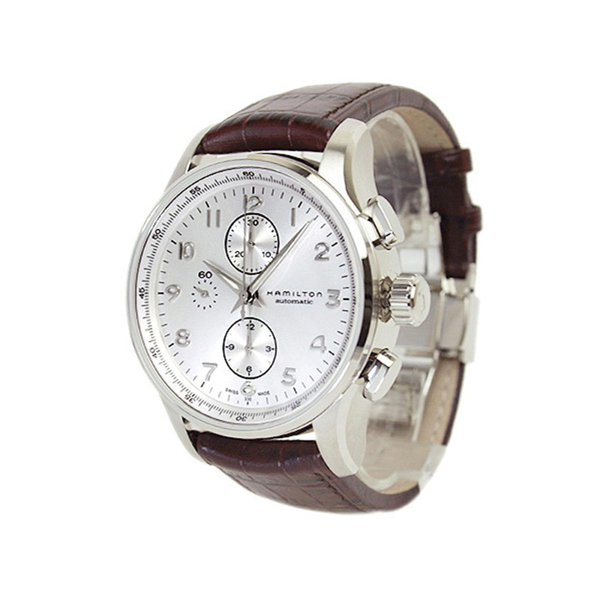 Hamilton Men's H32716853 Jazzmaster Chronograph Brown Leather Watch