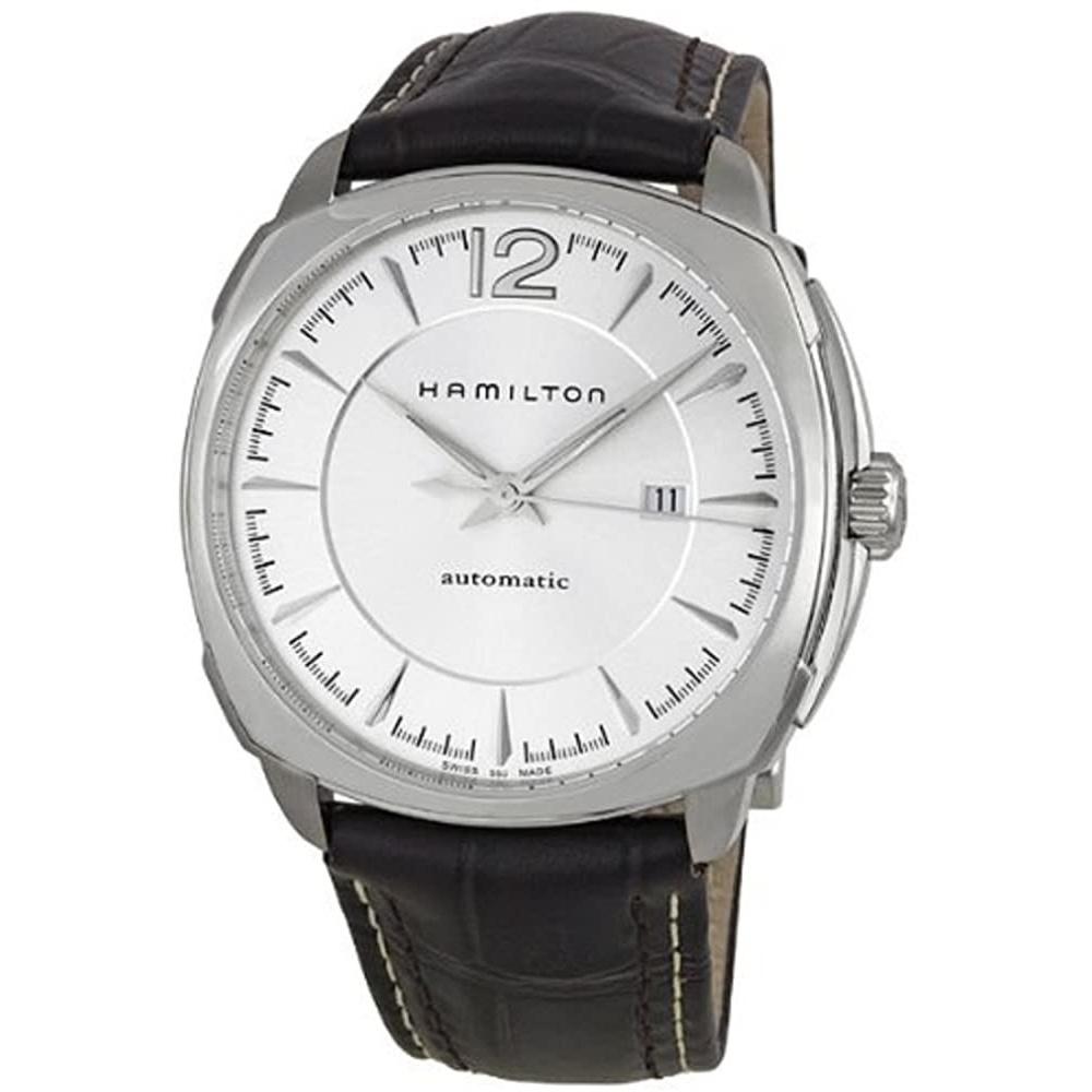 Hamilton Men's H36515555 Jazzmaster Cushion Brown Leather Watch