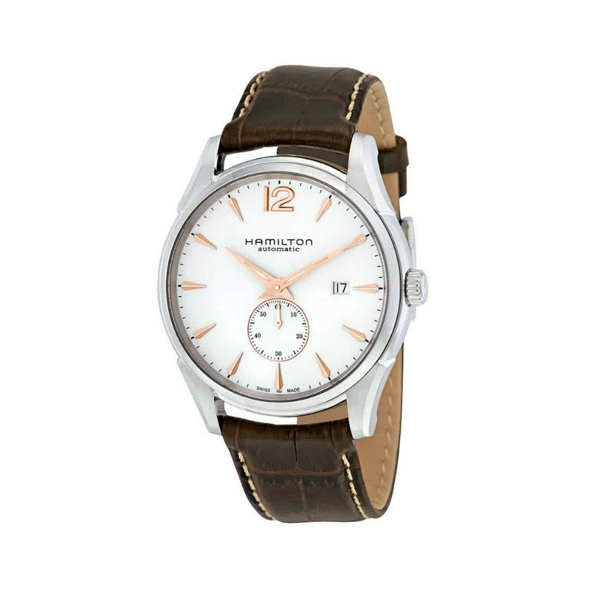 Hamilton Men&#39;s H38655515 Jazzmaster Brown Leather Watch
