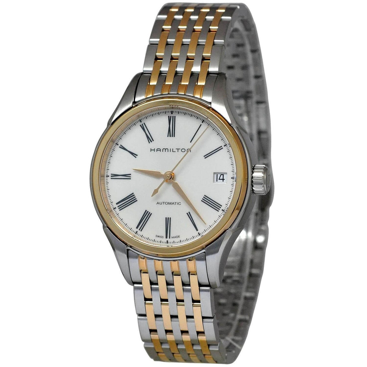 Hamilton Women&#39;s H39425114 Valiant Automatic Two Tone Stainless Steel Watch