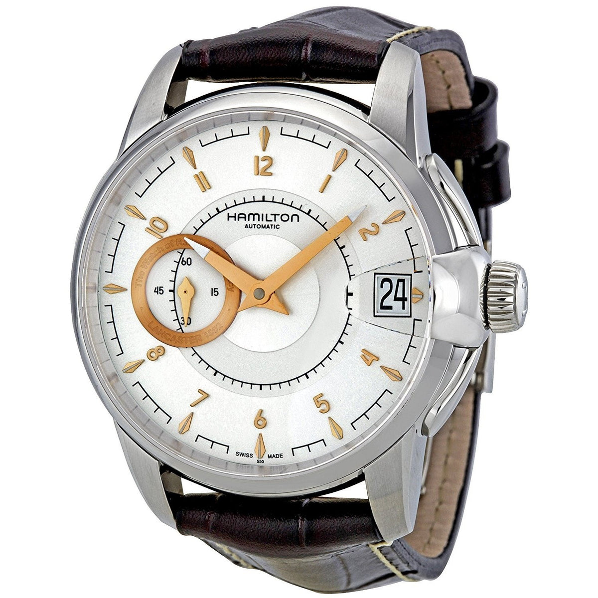 Hamilton Men&#39;s H40615555 Timeless Classic Railroad Automatic Brown Leather Watch