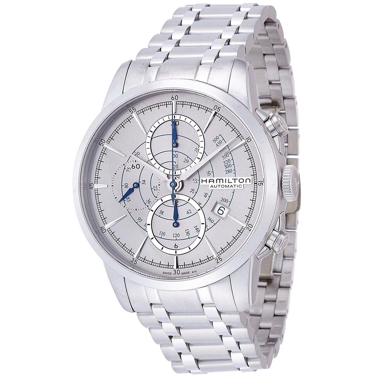Hamilton Men&#39;s H40656181 Railroad Chronograph Automatic Stainless Steel Watch