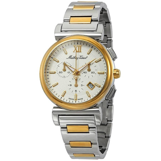 Mathey-Tissot Men's H410CHBI Elegance Chronograph Two-Tone Stainless Steel Watch