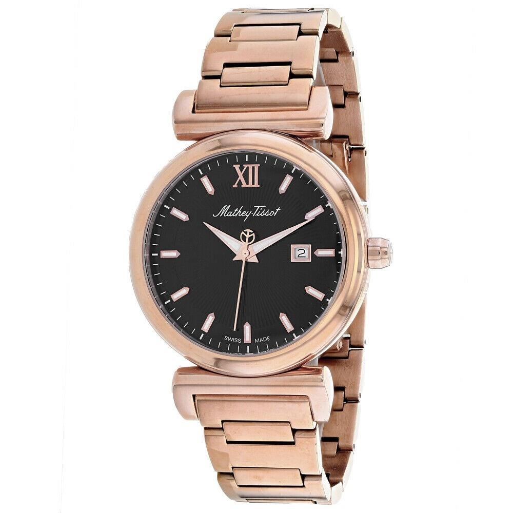 Mathey-Tissot Men&#39;s H410PN Elegance Rose Gold-Tone Stainless Steel Watch