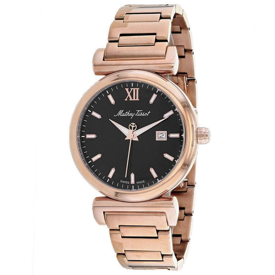 Mathey-Tissot Men's H410PN Elegance Rose Gold-Tone Stainless Steel Watch
