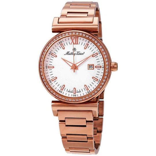 Mathey-Tissot Men's H410PQI Elegance Rose Gold-Tone Stainless Steel Watch