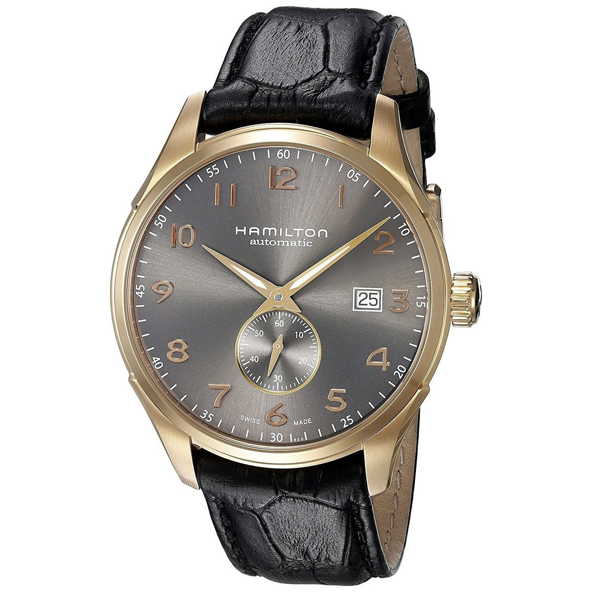 Hamilton Men&#39;s H42575783 Jazzmaster Maestro Automatic Black Leather Watch