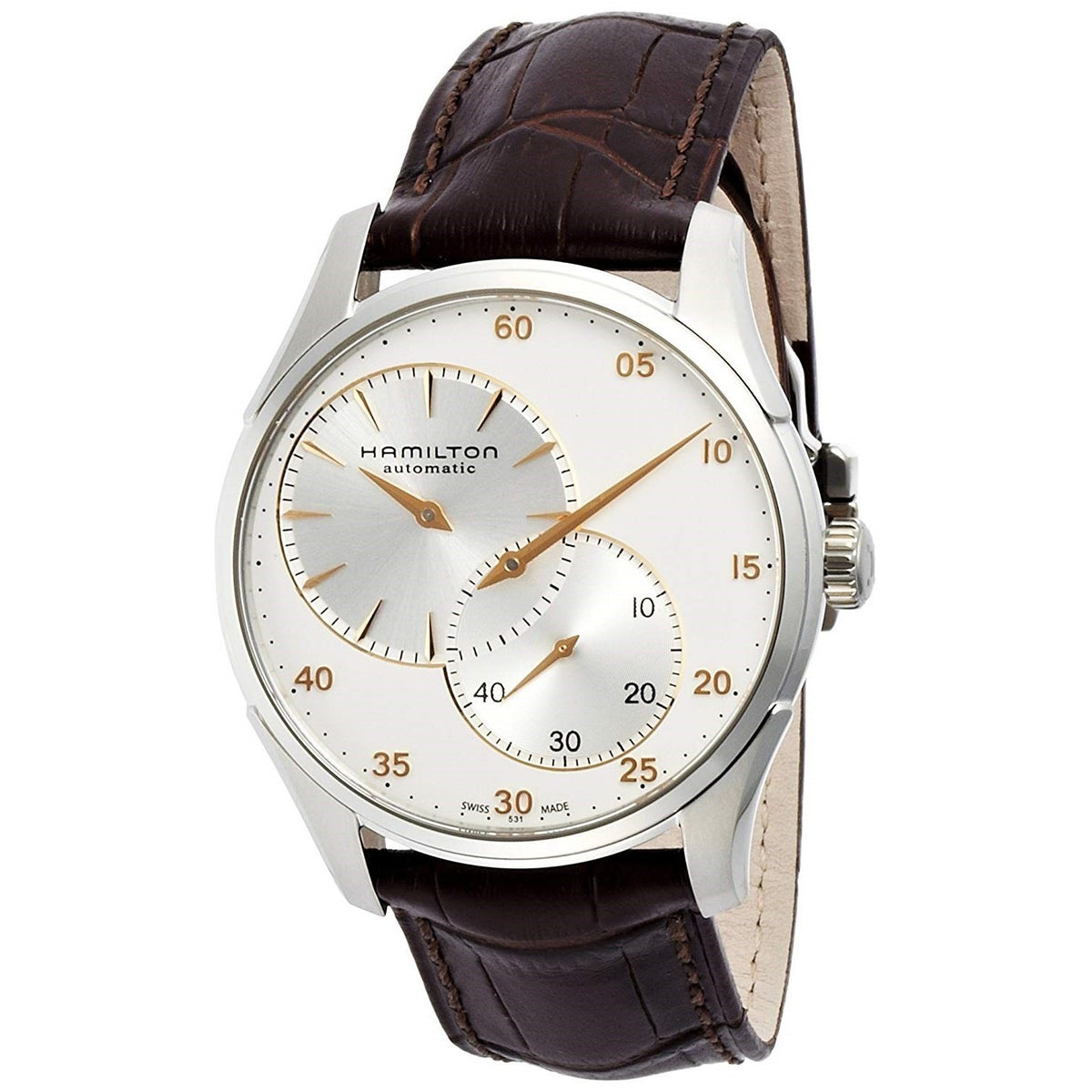 Hamilton Men's H42615553 Jazzmaster Automatic Brown Leather Watch