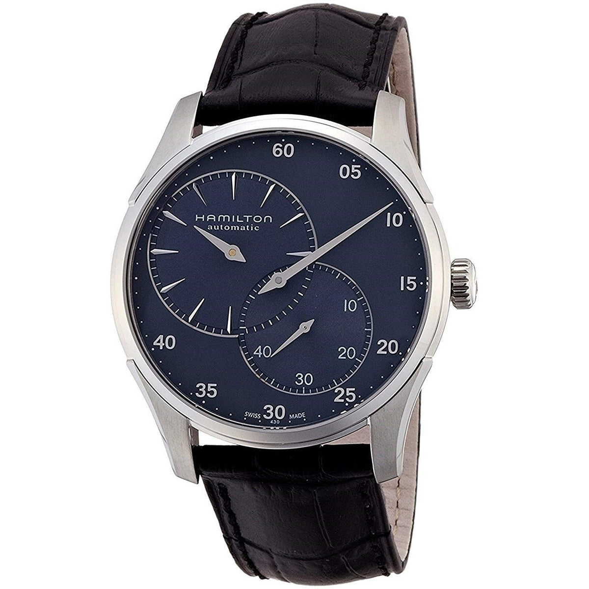 Hamilton Men's H42615743 Jazmaster Automatic Black Leather Watch