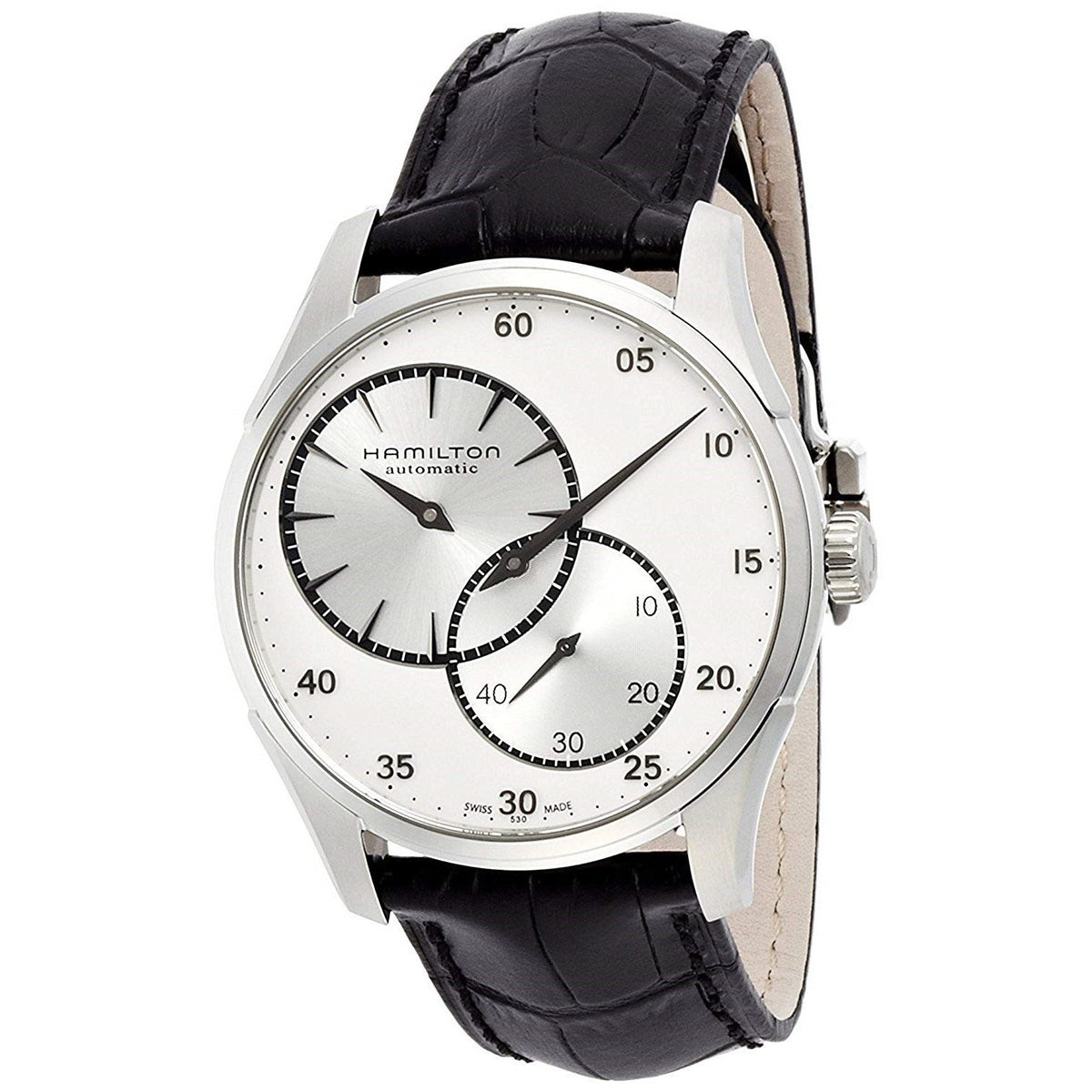 Hamilton Men's H42615753 Jazzmaster Automatic Black Leather Watch