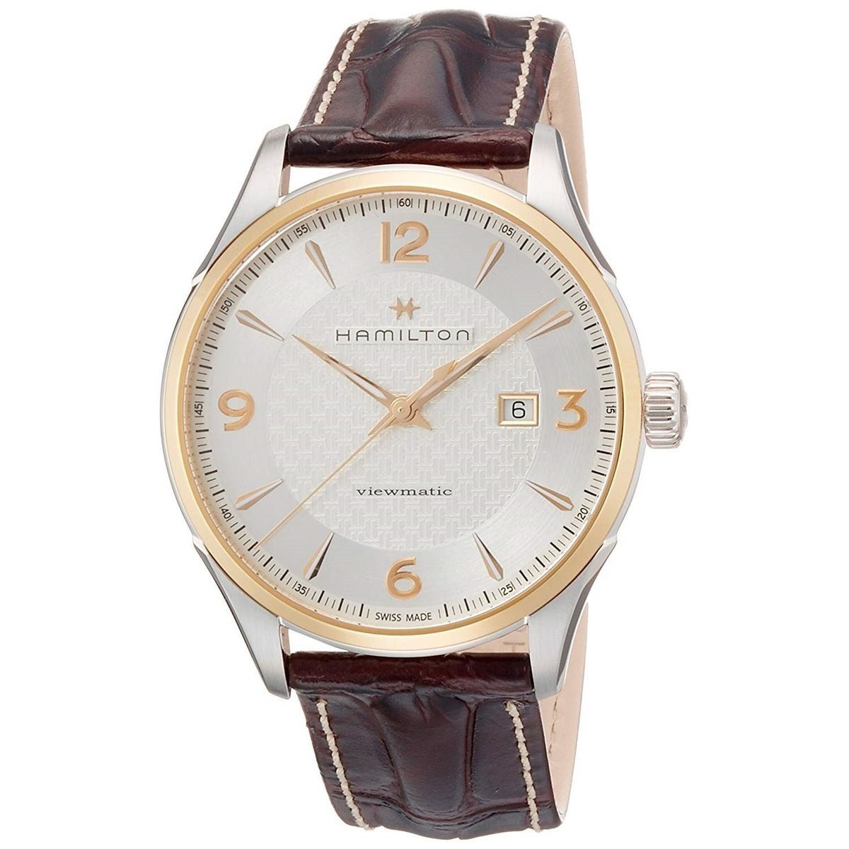 Hamilton Men&#39;s H42725551 Jazzmaster Brown Leather Watch