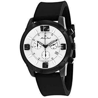 Mathey-Tissot Men&#39;s H511CHBLB Classic Chronograph Black Rubber Watch