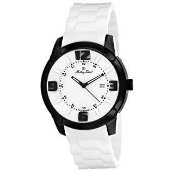 Mathey-Tissot Men&#39;s H511NBL Classic White Rubber Watch
