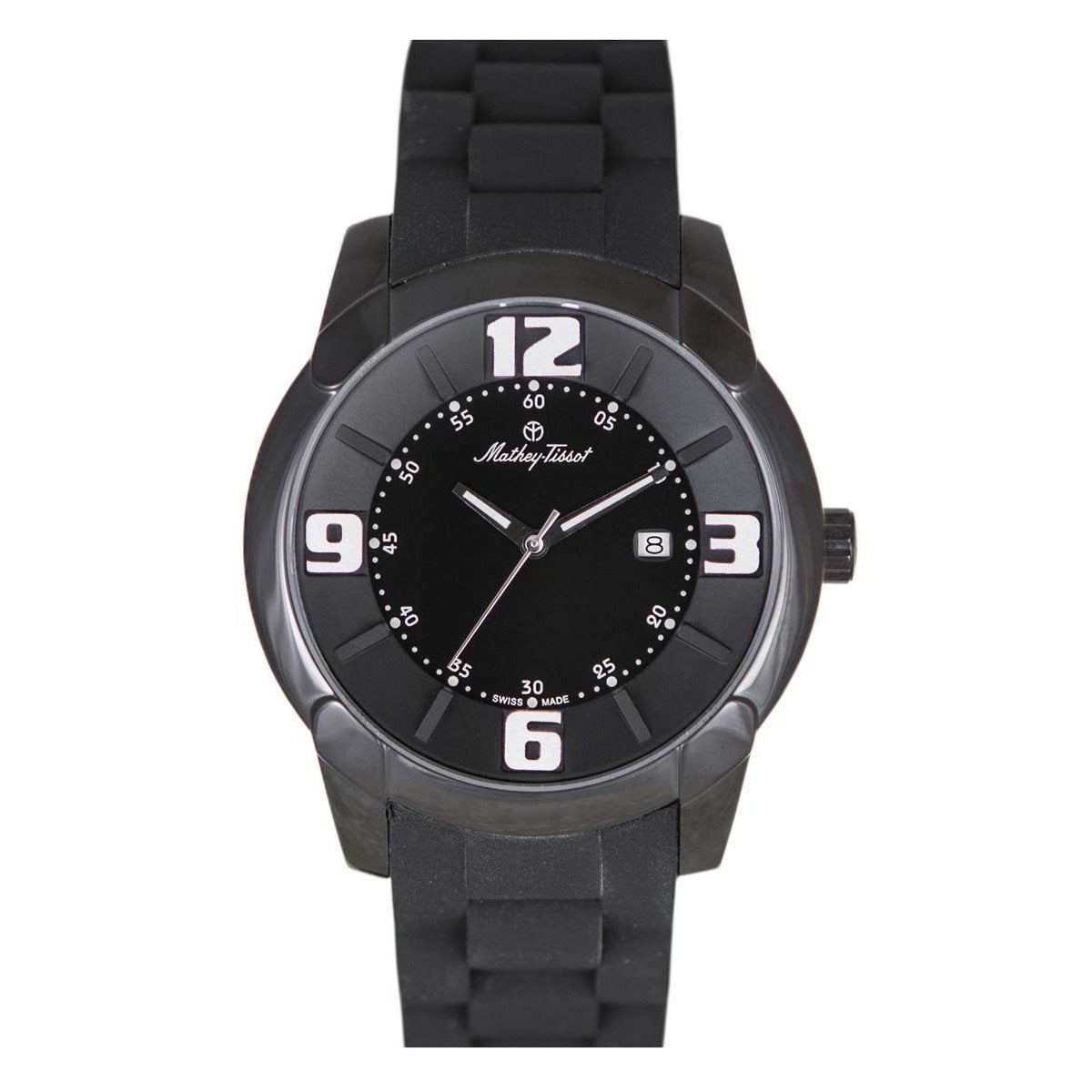 Mathey-Tissot Men's H511NN Mathey Black Silicone Watch