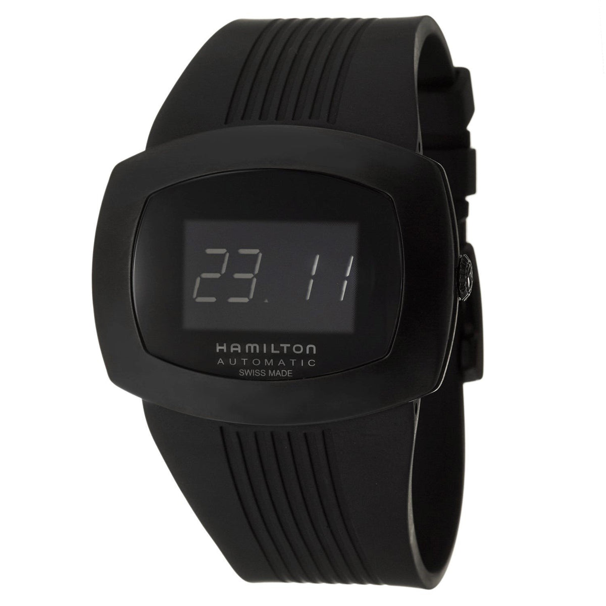 Hamilton Men&#39;s H52585339 Pulsomatic  Black Rubber Watch