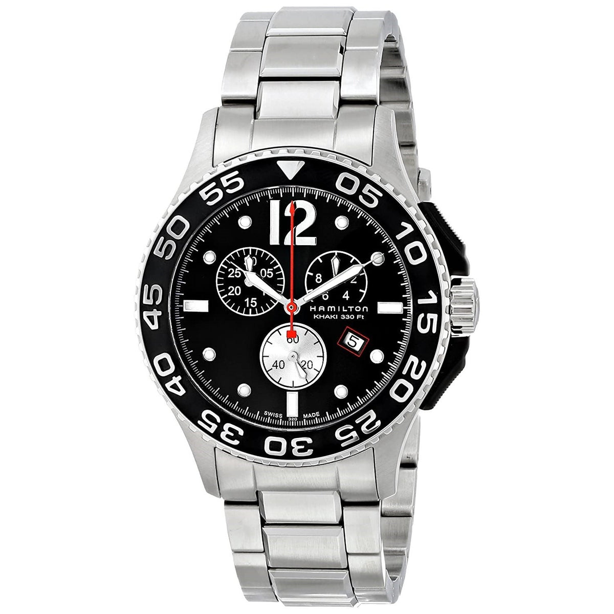 Hamilton Men's H64512132 Khaki Navy Scuba Chronograph Stainless Steel Watch