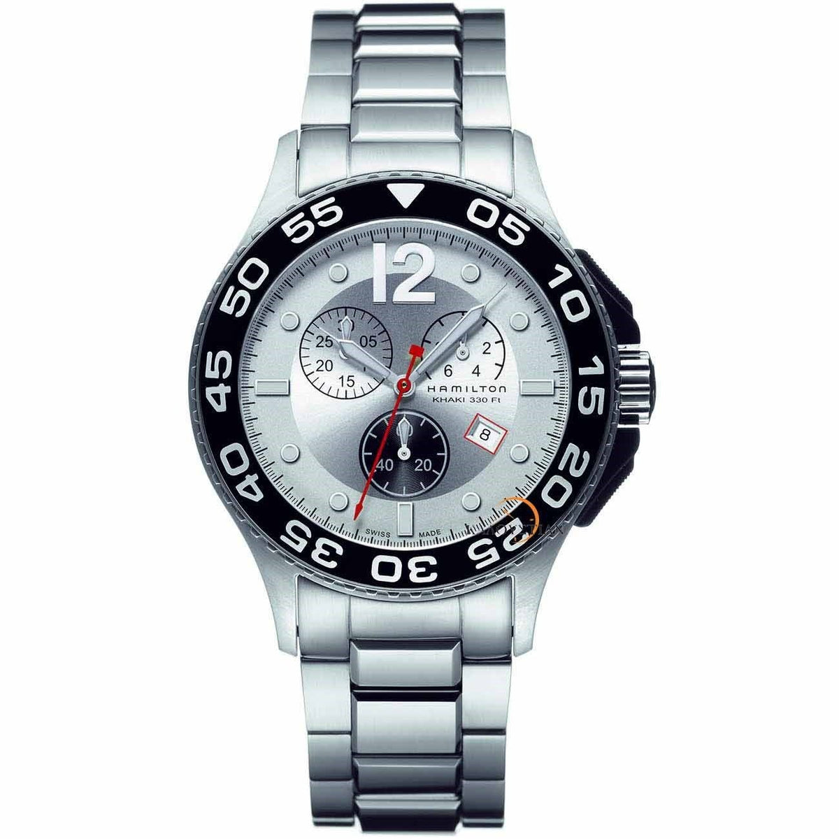 Hamilton Men's H64512152 Khaki Navy Scuba Chronograph Stainless Steel Watch