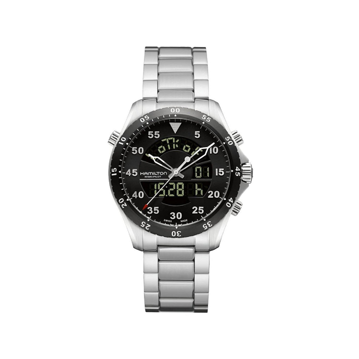 Hamilton Men's H64554131 Khaki Filght Stainless Steel Watch
