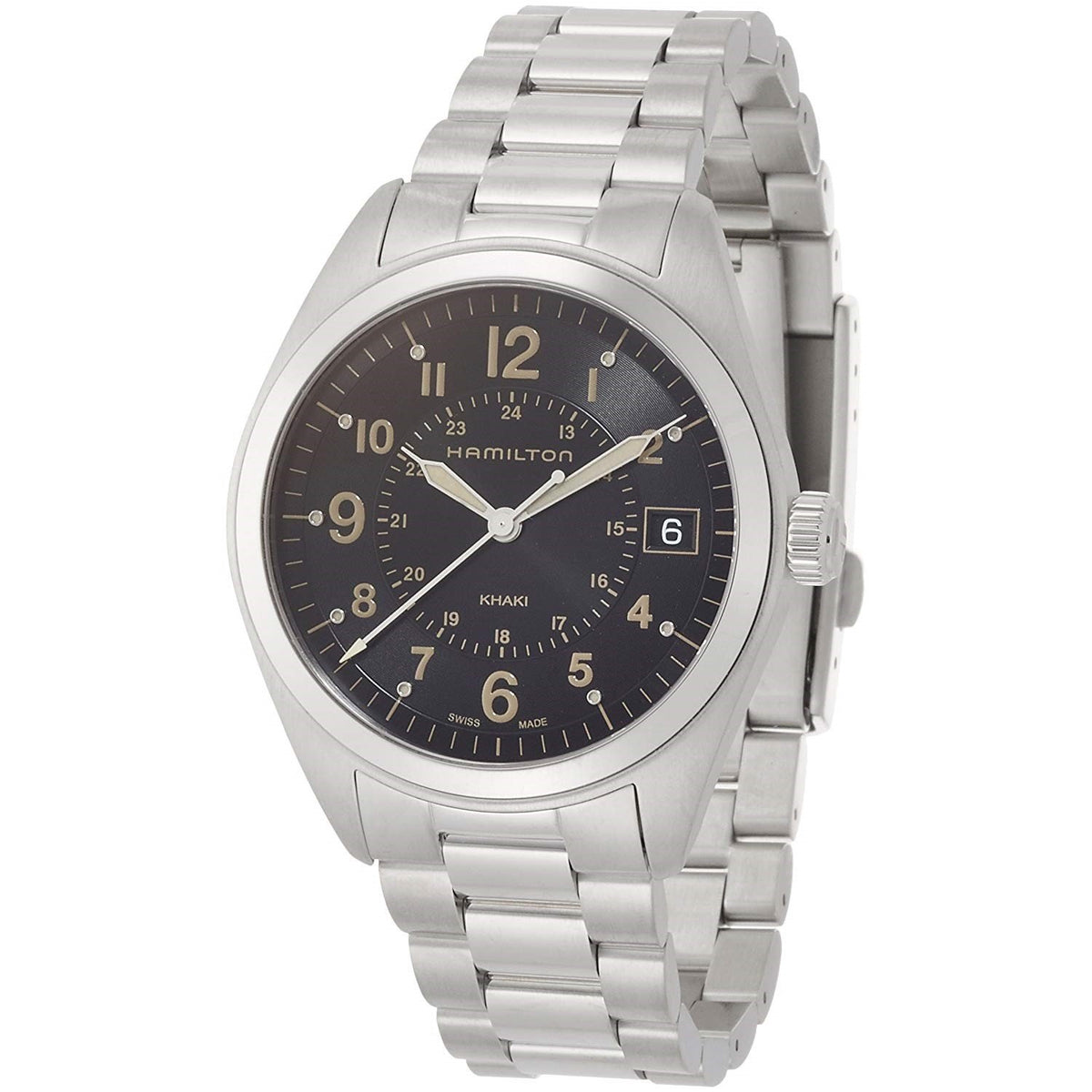Hamilton Men&#39;s H68551133 Khaki Field Stainless Steel Watch