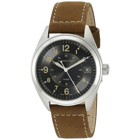 Hamilton Men's H68551833 Khaki Field Brown Leather Watch