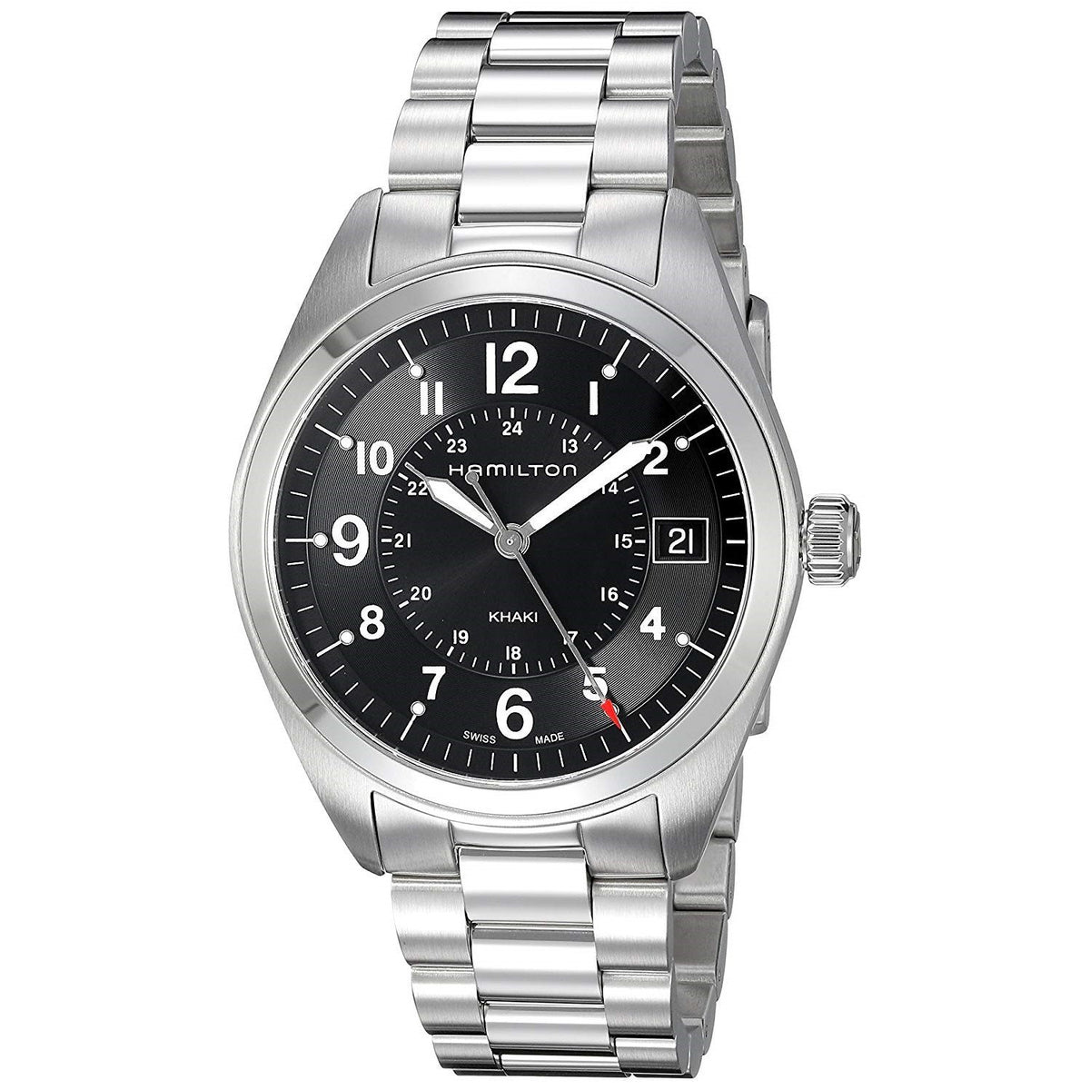 Hamilton Men&#39;s H68551933 Khaki Field Stainless Steel Watch