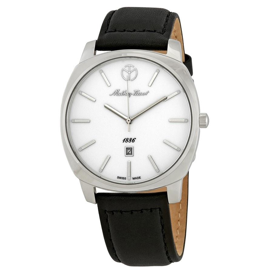Mathey-Tissot Men&#39;s H6940AI Smart Black Leather Watch
