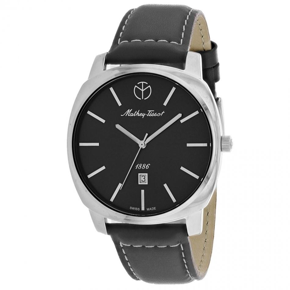Mathey-Tissot Men&#39;s H6940AS Smart Grey Leather Watch