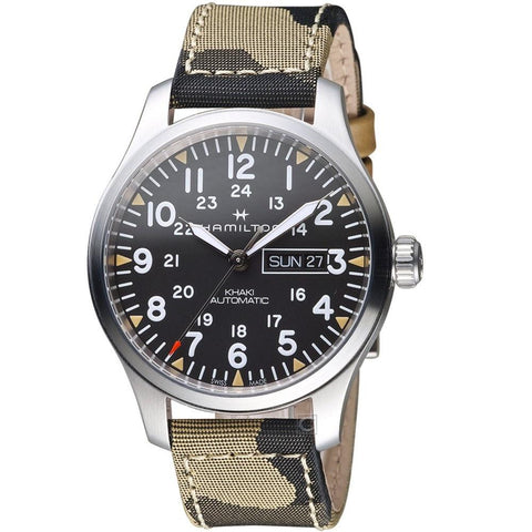Hamilton Men's H70535031 Khaki Field Green Textile Watch