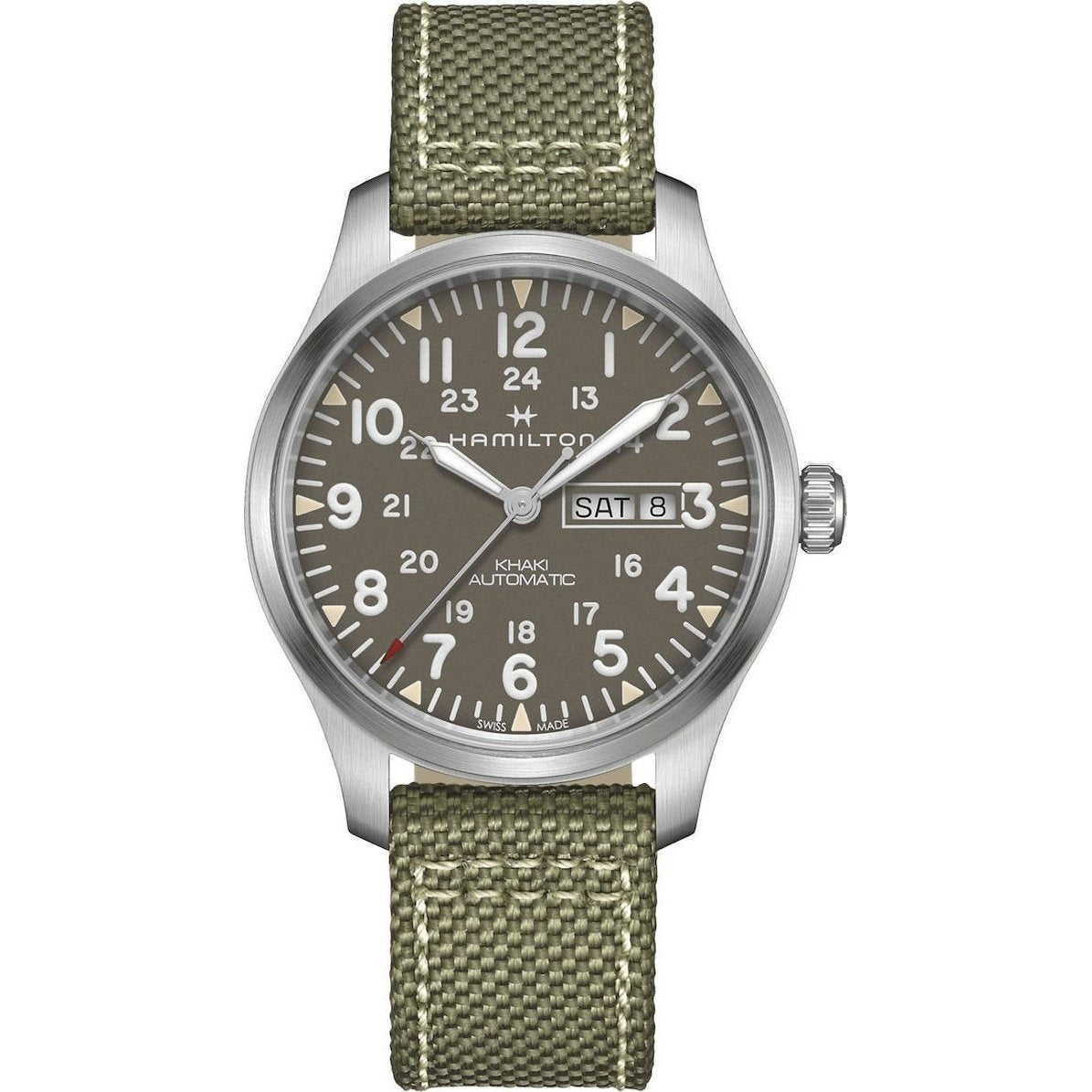 Hamilton Men's H70535081 Khaki  Field Green Textile Watch