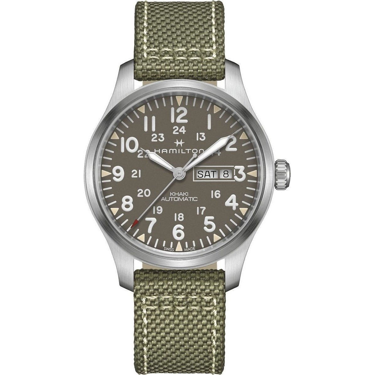 Hamilton Men&#39;s H70535081 Khaki  Field Green Textile Watch
