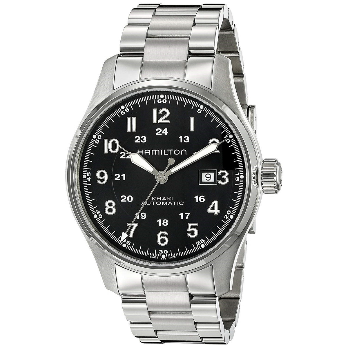 Hamilton Men&#39;s H70625133 Khaki Field Automatic Stainless Steel Watch