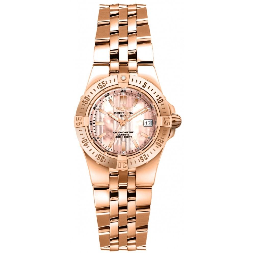 Breitling Women&#39;s H7134012-K516-360H Starliner Rose Gold-Tone 18kt Rose Gold Watch