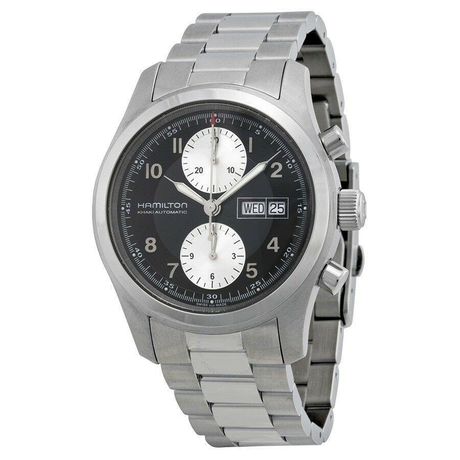 Hamilton Men&#39;s H71566133 Khaki Field Chronograph Stainless Steel Watch