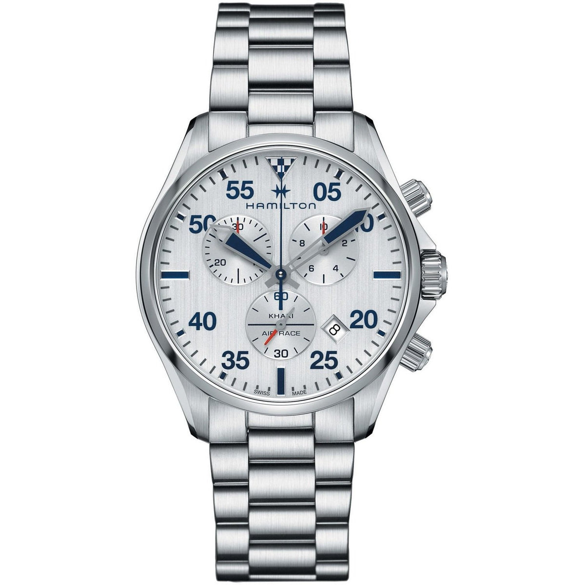 Hamilton Men's H76712151 Khaki Pilot Chronograph Stainless Steel Watch