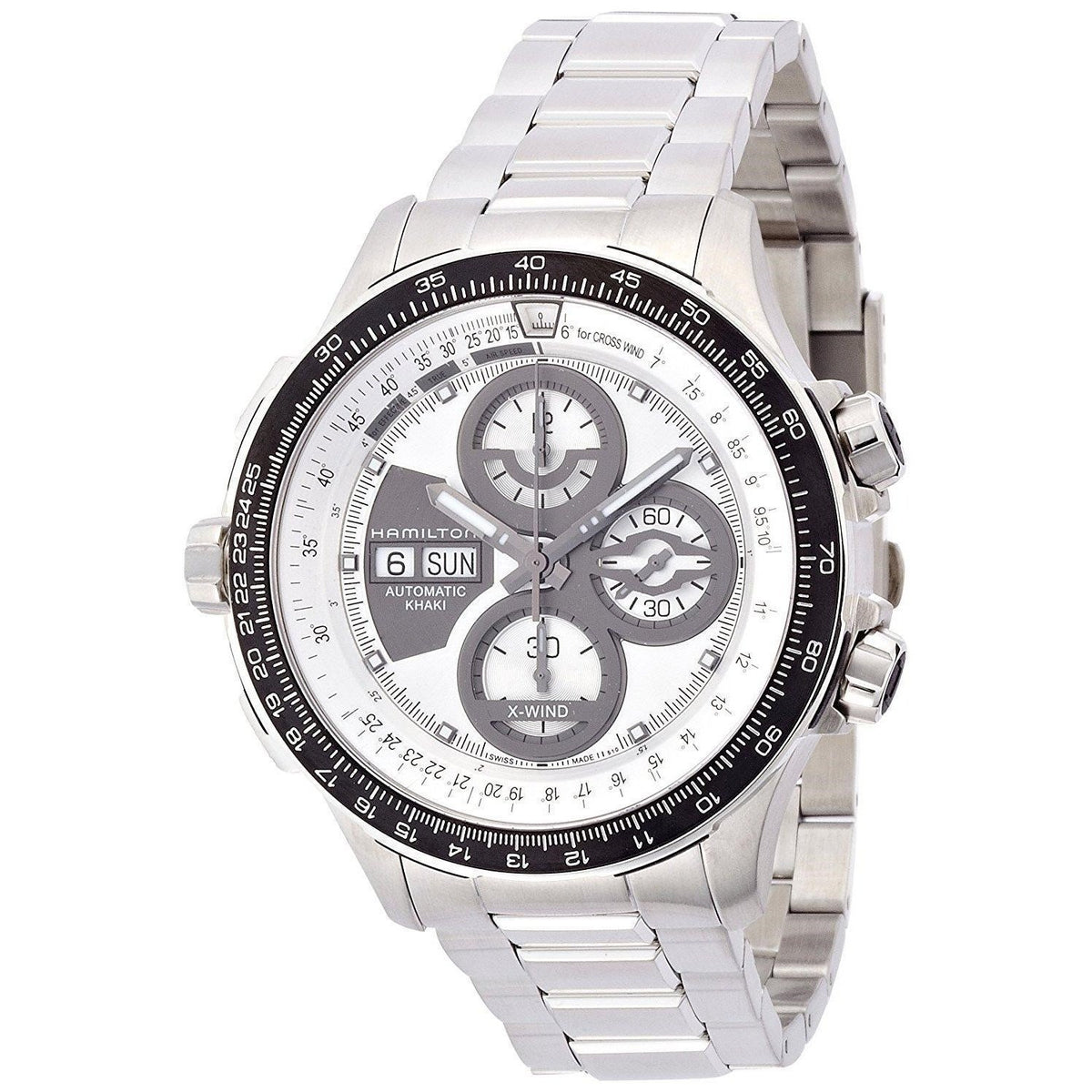 Hamilton Men&#39;s H77726151 Khaki X-Wind Chronograph Automatic Stainless Steel Watch