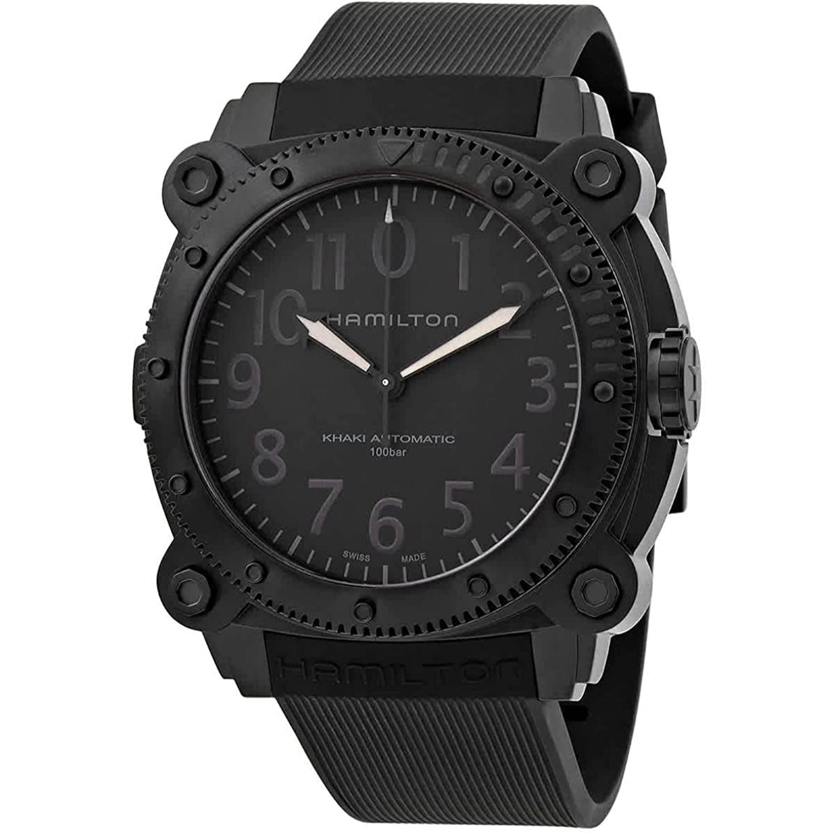 Hamilton Men's H78505330 Khaki Below Zero Black Rubber Watch