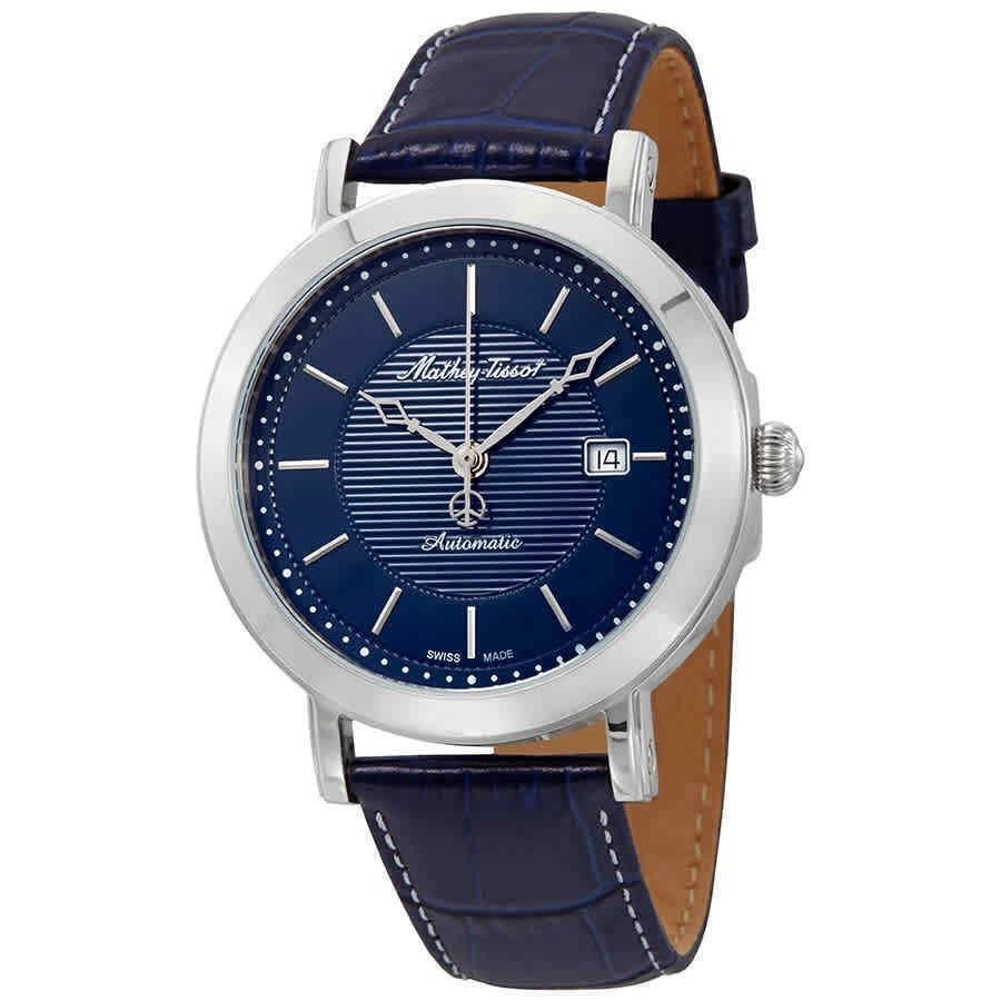Mathey Tissot Men s HB611251ATABU City Brown Leather Watch Bezali