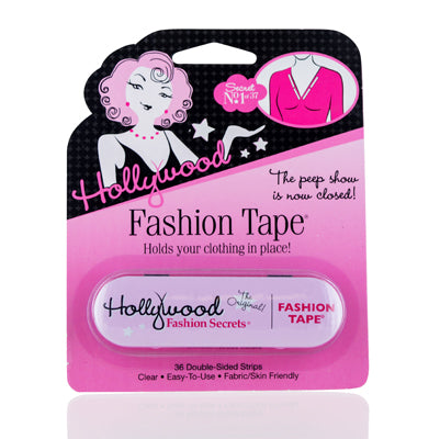 Hollywood Fashion Secrets Fashion Tape 36 Double Sided Strips Box Sl. Damaged 21-7901