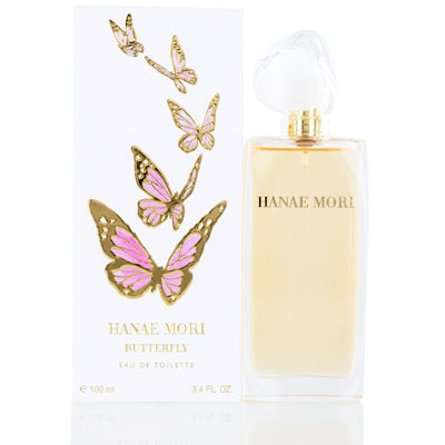 Hanae Mori Butterfly (Pink)  Hanae Mori Edt Spray 3.4 Oz (100 Ml) For Women  02378