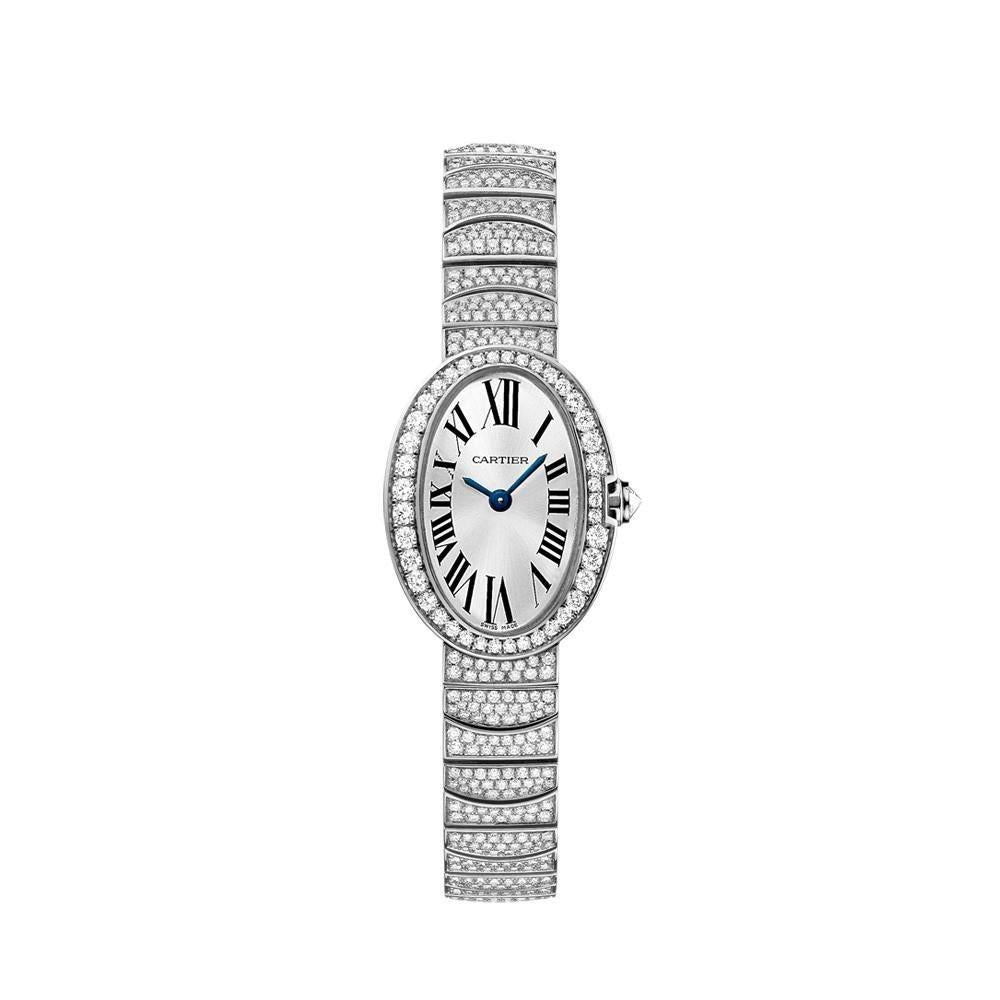Cartier Women's HPI00327 Baignoire 18K White Gold-Tone Watch