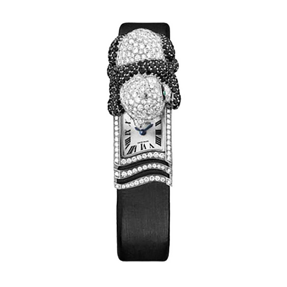 Cartier Women's HPI00452 Secret Panda Black Fabric Watch