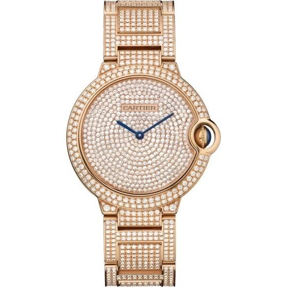 Cartier Unisex HPI00489 Ballon Bleu de Cartier Diamond Gold-Tone 18K Gold-Tone Diamond Set Watch